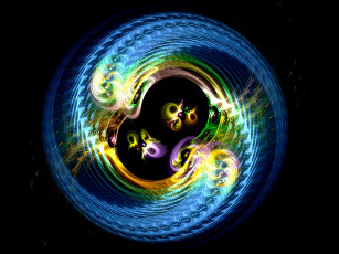 Картинка 3д графика fractal фракталы фон цвета узор