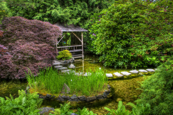 Картинка природа парк канада butchart victoria