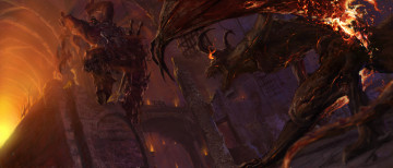 Картинка diablo ІІІ видео игры iii barbarian демон варвар