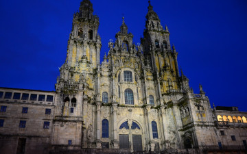 Картинка собор сантьяго де компостела испания города католические соборы костелы аббатства
