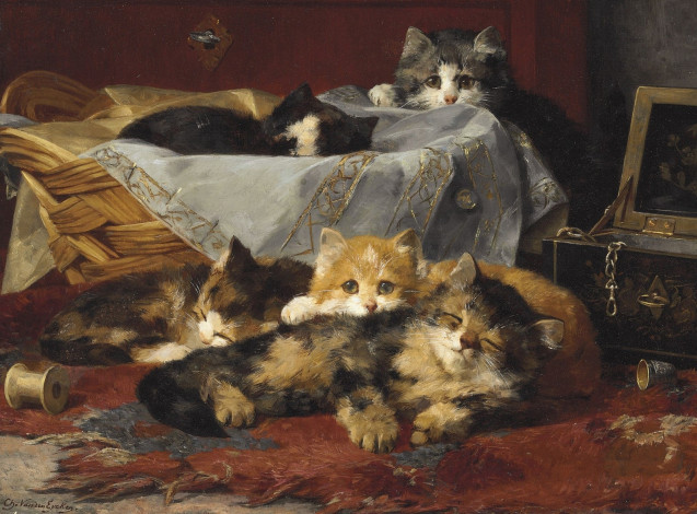 Обои картинки фото рисованные, charles, van, den, eycken