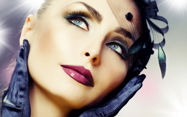 Обои картинки фото -Unsort Лица Портреты, девушки, unsort, лица, портреты, макияж, вуаль