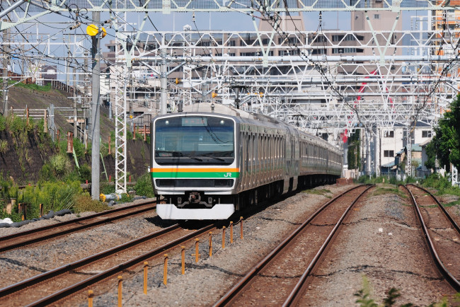 Обои картинки фото техника, электрички, рельсы