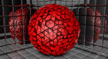 Картинка 3д графика шары шар