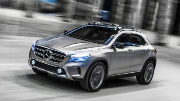 Картинка mersedes benz gla concept 2013 автомобили mercedes серебристый скорость