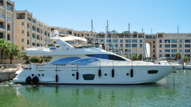 Обои картинки фото azimut, 75, корабли, Яхты, 