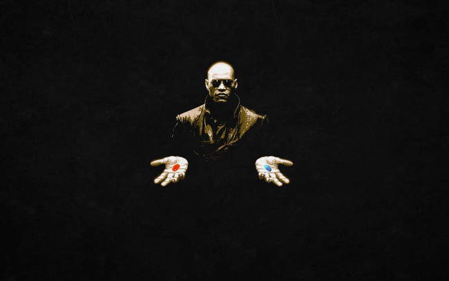 Обои картинки фото матрица, рисованные, люди, таблетки, морфиус, the, matrix