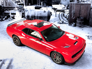 Картинка автомобили dodge 2015г lc supercharged красный srt challenger