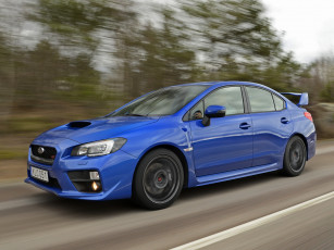 Картинка автомобили subaru wrx sti 2014 синий