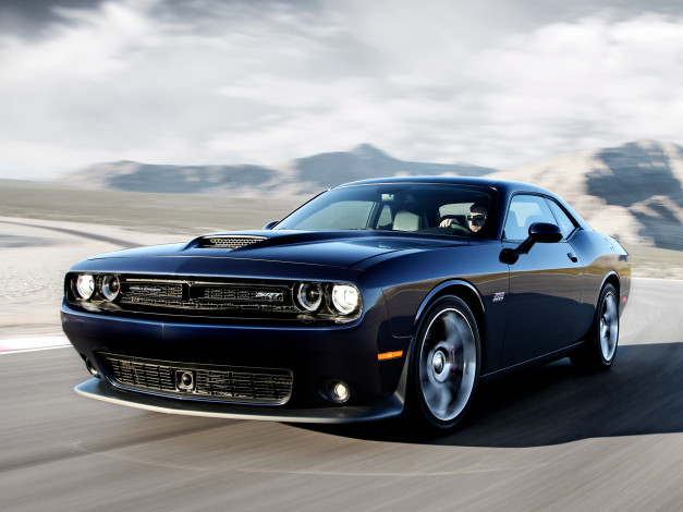 Обои картинки фото автомобили, dodge, темный, lc, 2015г, srt, challenger