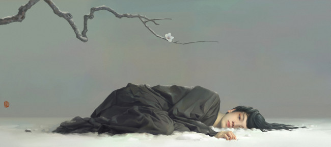 Обои картинки фото фэнтези, девушки, грусть