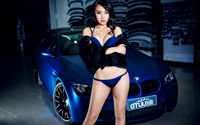 Обои картинки фото автомобили, авто с девушками, девушка, автомобиль, азиатка
