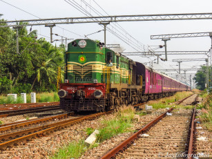 Картинка техника поезда железная дорога рельсы локомотив состав