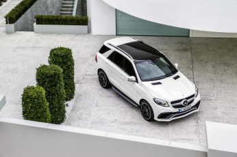 Картинка 2015+mercedes-benz+gle+63+amg автомобили mercedes-benz белый тюнинг