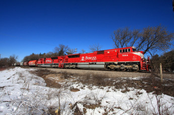 Картинка техника поезда железная дорога рельсы локомотив состав