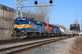 Картинка техника поезда железная дорога рельсы локомотив состав