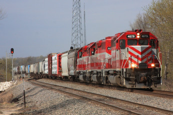 Картинка техника поезда железная дорога рельсы локомотив состав