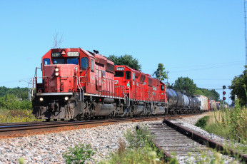 Картинка техника поезда железная дорога рельсы локомотив состав