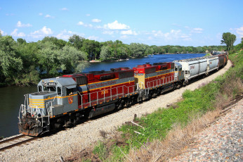 Картинка техника поезда железная дорога рельсы локомотив состав