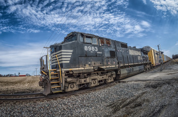 Картинка техника поезда железная дорога рельсы локомотив состав