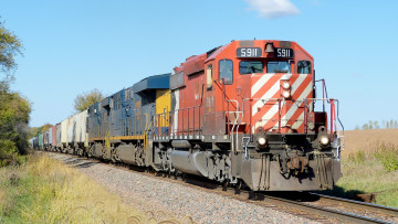 Картинка техника поезда железная дорога рельсы локомотив состав