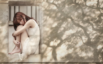 Картинка девушки -unsort+ азиатки окно азиатка девушка