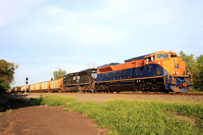 Обои картинки фото техника, поезда, железная, дорога, рельсы, локомотив, состав