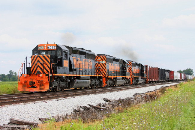 Обои картинки фото техника, поезда, железная, дорога, рельсы, локомотив, состав