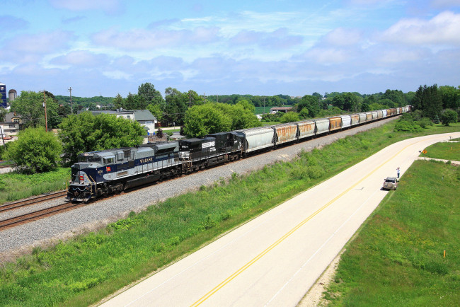 Обои картинки фото техника, поезда, железная, дорога, рельсы, локомотив, состав