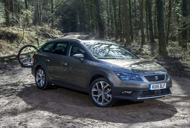 Обои картинки фото 2015 seat leon x-perience, автомобили, seat, leon, серый, металлик, лес, тюнинг
