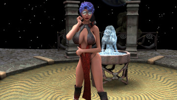 Картинка 3д+графика люди+ people фон взгляд девушка