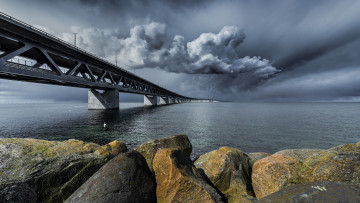 Картинка города -+мосты мост пролив