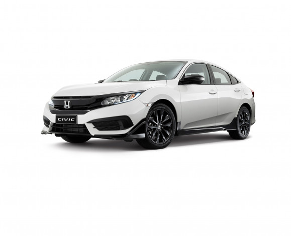 Обои картинки фото автомобили, honda, black, sedan, pack, civic