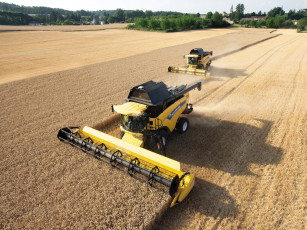 обоя техника, комбайны, new, holland