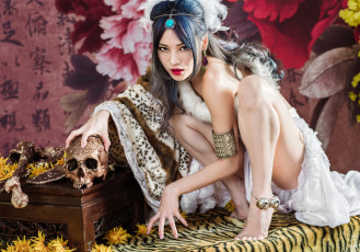 Картинка девушки -unsort+ азиатки взгляд лицо