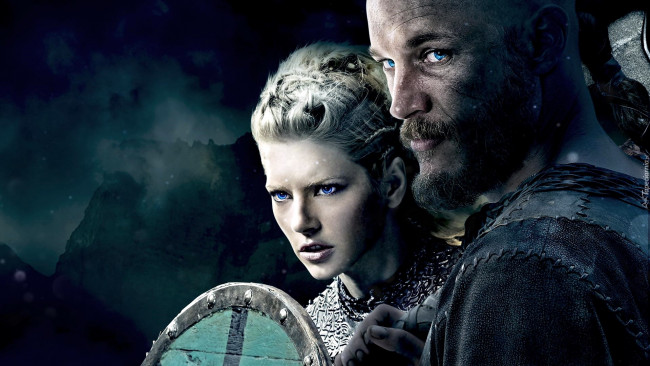 Обои картинки фото кино фильмы, vikings , 2013,  сериал, katheryn, winnick, lagertha, lothbrok