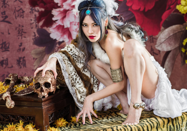 Обои картинки фото девушки, -unsort , азиатки, взгляд, лицо