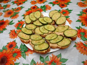 Картинка еда бутерброды +гамбургеры +канапе хлеб огурцы