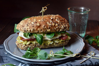 Картинка еда бутерброды +гамбургеры +канапе снедь