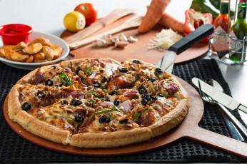 Картинка еда пицца снедь