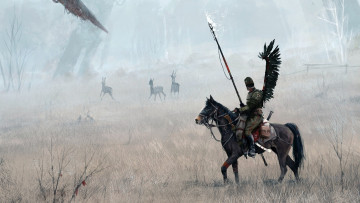 Картинка фэнтези ангелы hussar крылатый гусар polish artist Якуб розальски jakub rozalski