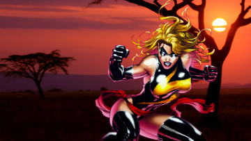 Картинка рисованное комиксы униформа фон девушка