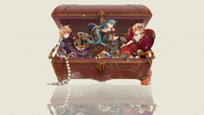 Обои картинки фото аниме, vocaloid, вокалоид