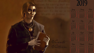 Картинка календари фэнтези кулон книга мужчина медальон