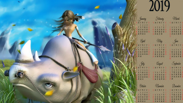 Картинка календари фэнтези существо оружие индеец животное