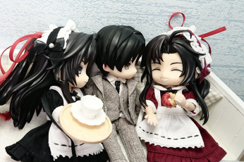 обоя разное, игрушки, мальчик, девочки, горничные, куклы