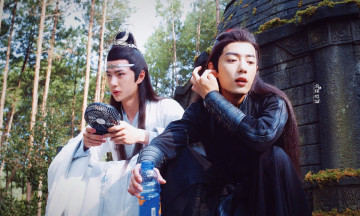 обоя разное, знаменитости, ван, ибо, сяо, чжан, съемки, вентилятор, костюмы