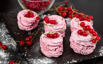 Картинка еда мороженое +десерты десерт красная смородина