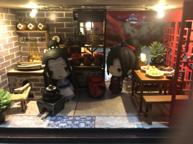 Обои картинки фото разное, игрушки, лань, ванцзы, вэй, усянь, куклы, дом