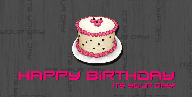 Обои картинки фото рисованное, праздники, торт, поздравления